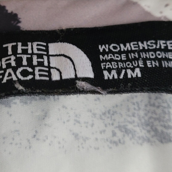 The North Face Windwall Windbreaker Stripe Gray and Black Hooded Size Small - Picture 5 of 5